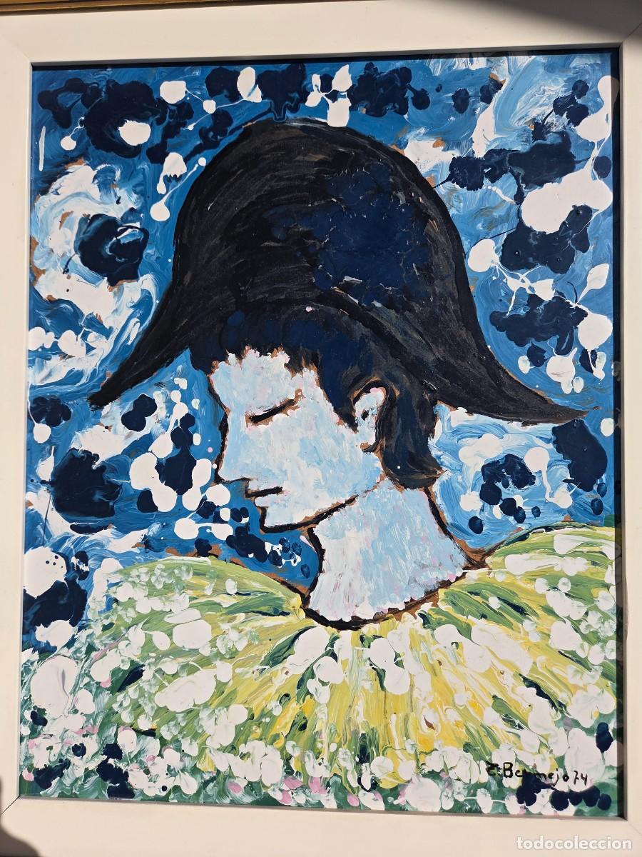 Arte: Cuadro &Oacute;leo Vintage &rdquo;Arlequ&iacute;n&rdquo; Inspiraci&oacute;n Picasso