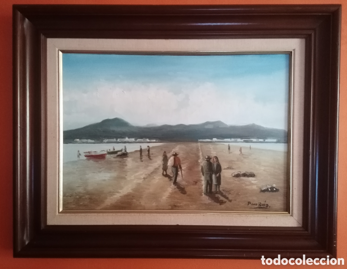 Arte: Cuadro pintado al oleo del pintor grancanario PACO RUIZ