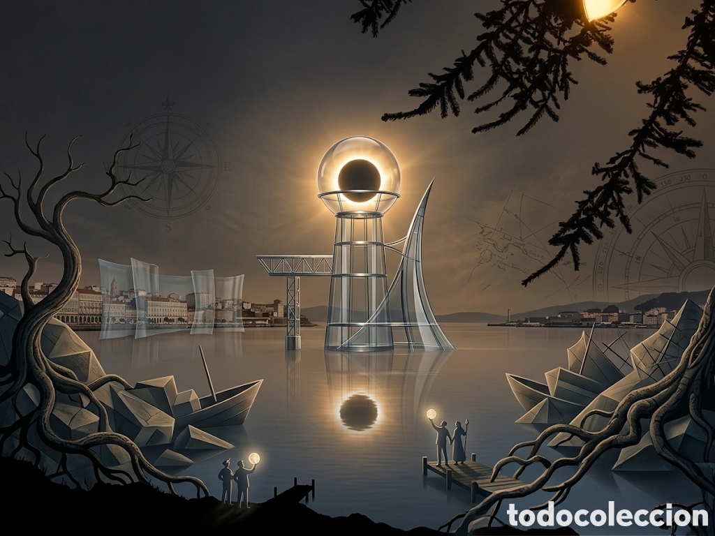Arte: &Oacute;leo sobre lienzo Enrique V Eclipse en Ferrol