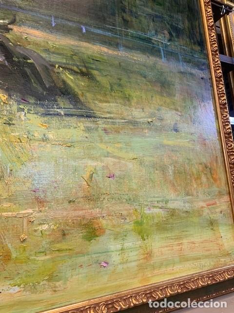 Arte: Oleo picadores a caballo del pintor Diego Ramos