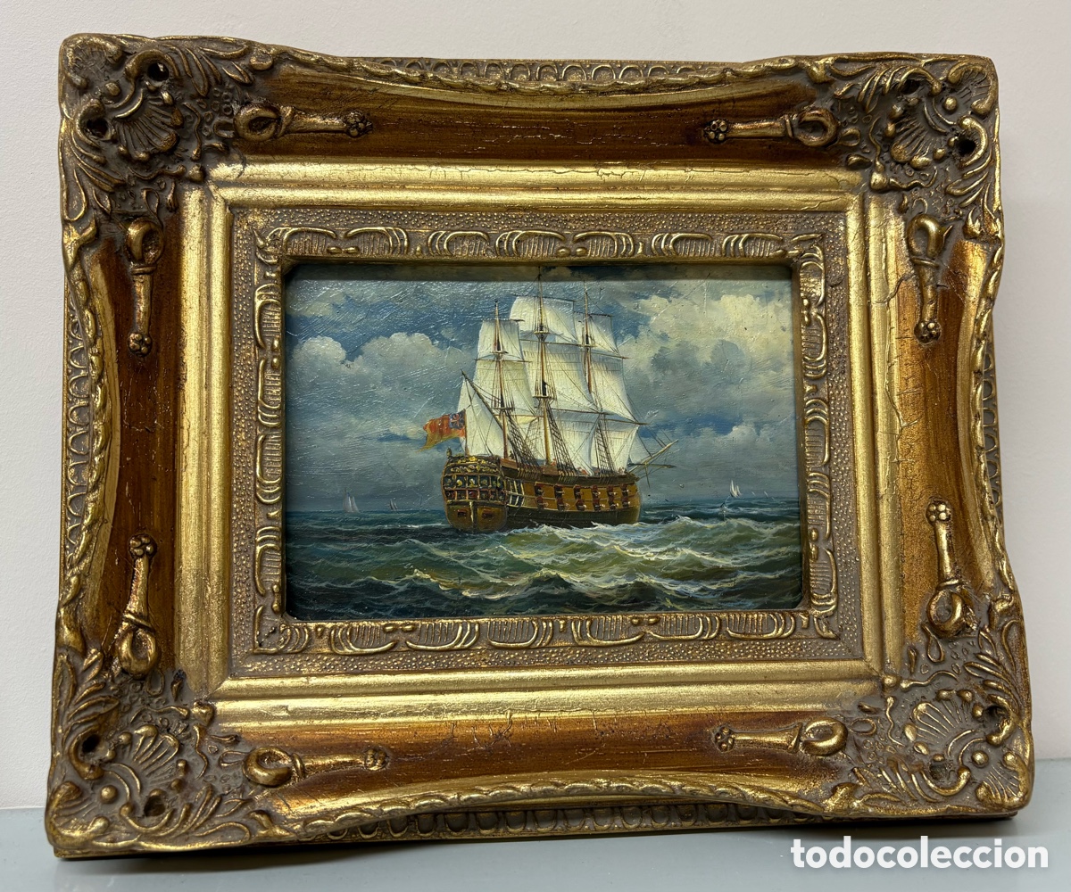 Arte: Escuela brit&aacute;nica (XIX) - HMS Royal George (1756) - Nav&iacute;o de l&iacute;nea brit&aacute;nico