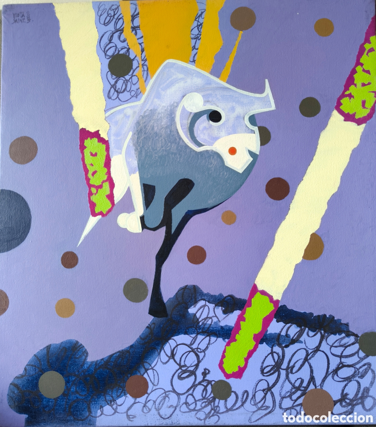 Arte: Juanjo Viota &ndash; Toro &ndash; &Oacute;leo sobre lienzo 60 &times; 54 cm