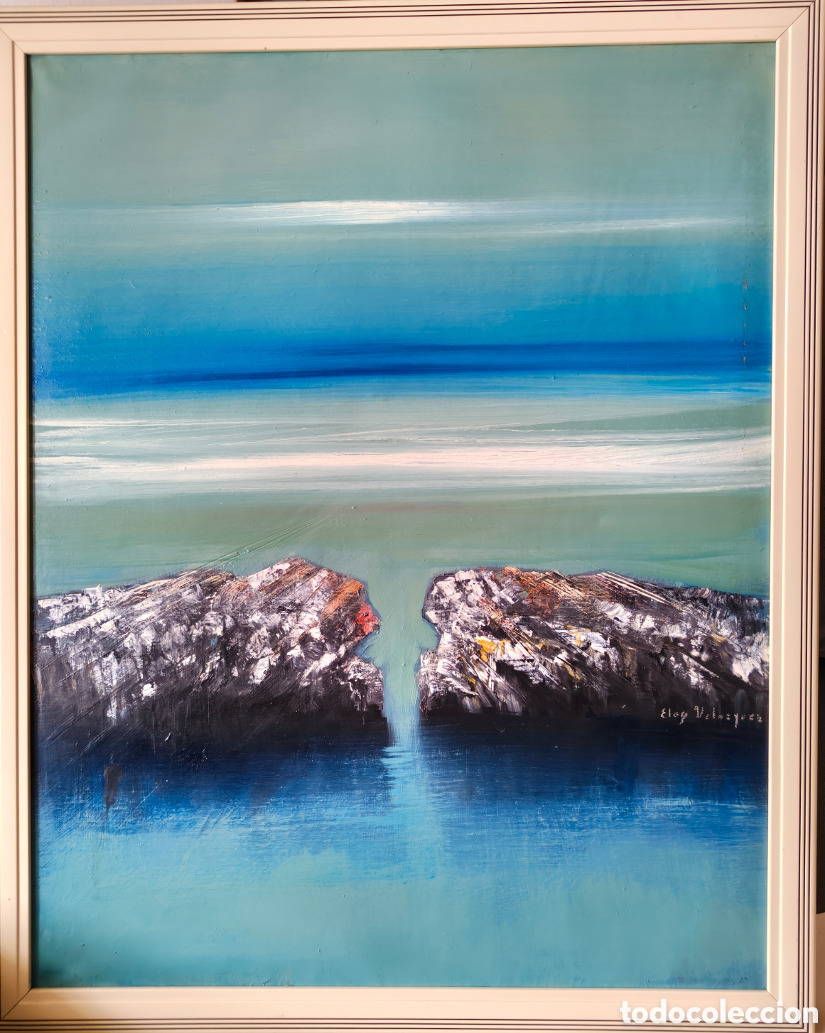 Arte: Eloy Vel&aacute;zquez &ndash; Marina &ndash; &Oacute;leo sobre lienzo 91 &times; 72 cm