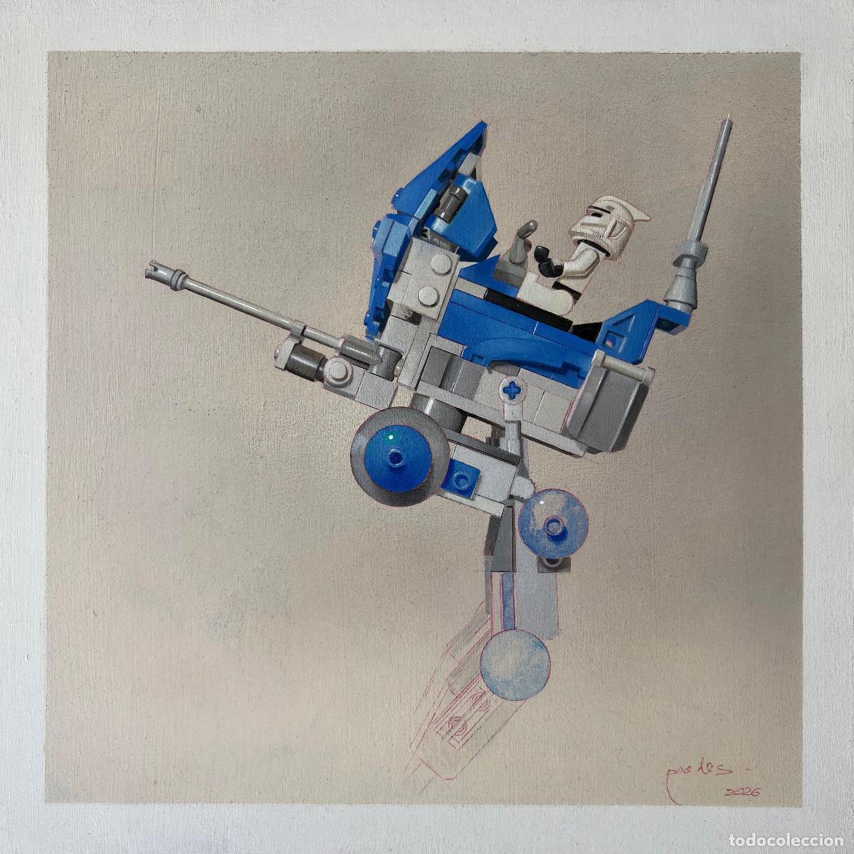 Arte: Serie LEGO (&oacute;leo, 30x30 cm.) Star Wars 75002 AT-RT