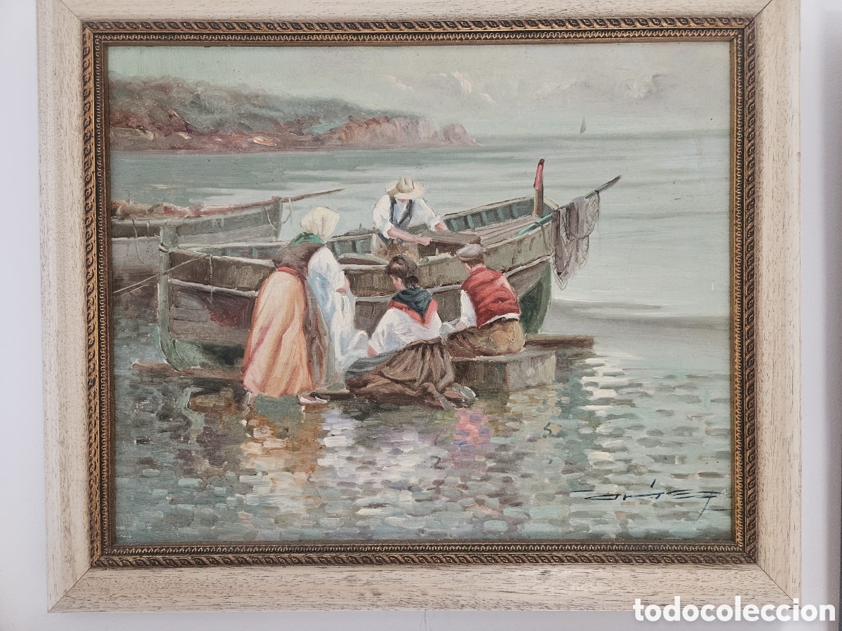 Arte: Juan Mart&iacute;nez Ar&aacute;ez. &rdquo;Marina&rdquo;. &Oacute;leo sobre lienzo. Firmado