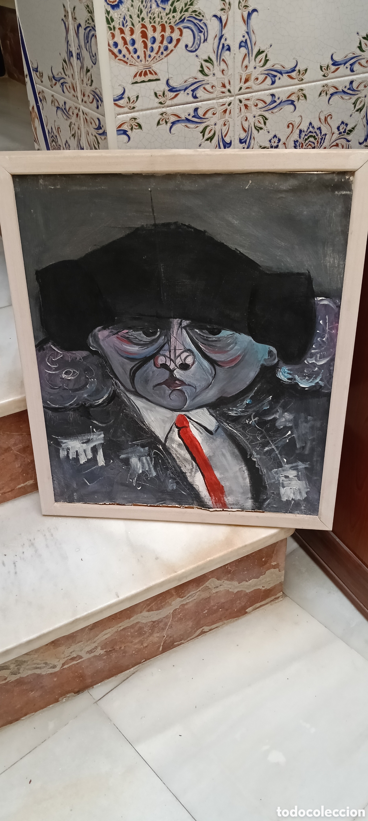 Arte: Torero pintura directa autor