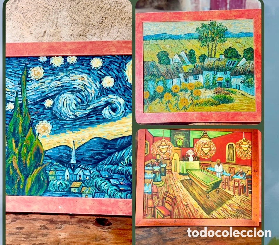 Arte: 3 reproducciones de Van Gogh texturizadas