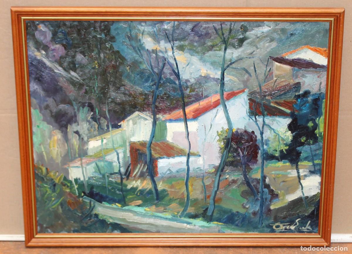 Arte: ANTONI FONT I ESCALA (Arenys de Mar, Siglo xx) OLEO SOBRE TELA. PAISAJE