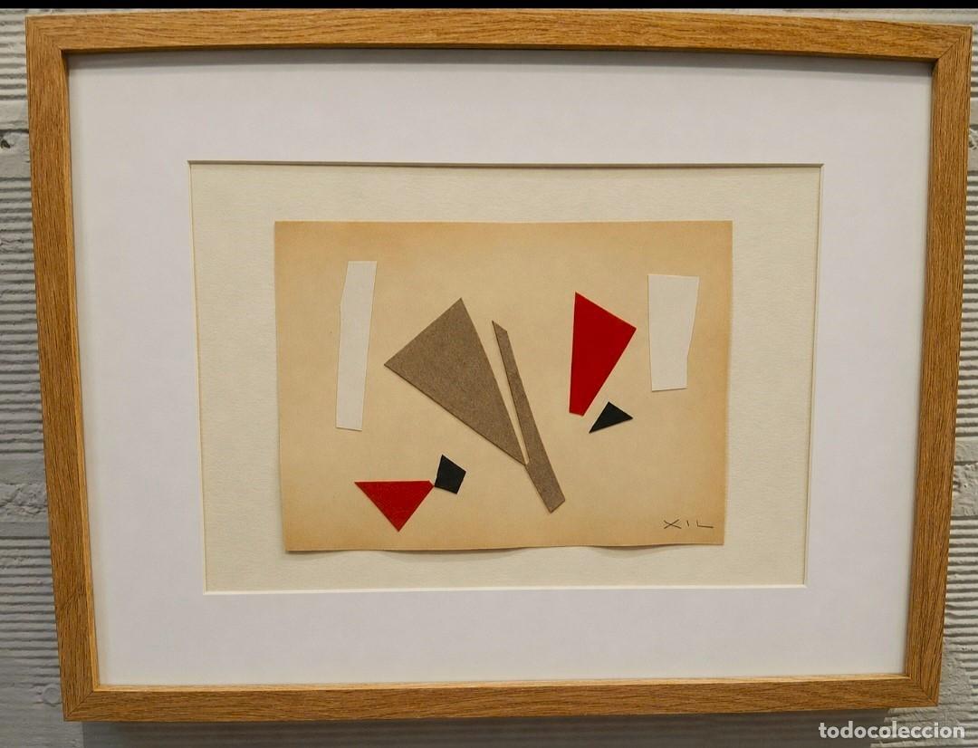 Arte: Manolo Gil P&eacute;rez (Valencia 1925-1957) collage/Oteiza (15 x 21) 1956-57