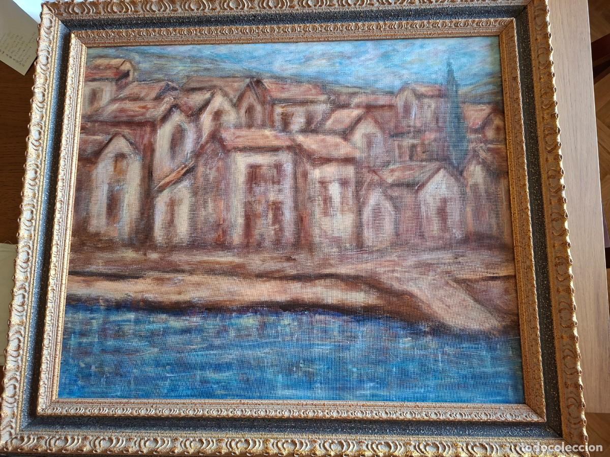 Arte: AROUSA - &Oacute;leo sobre tabla. Firmado: ALONSO (1996)
