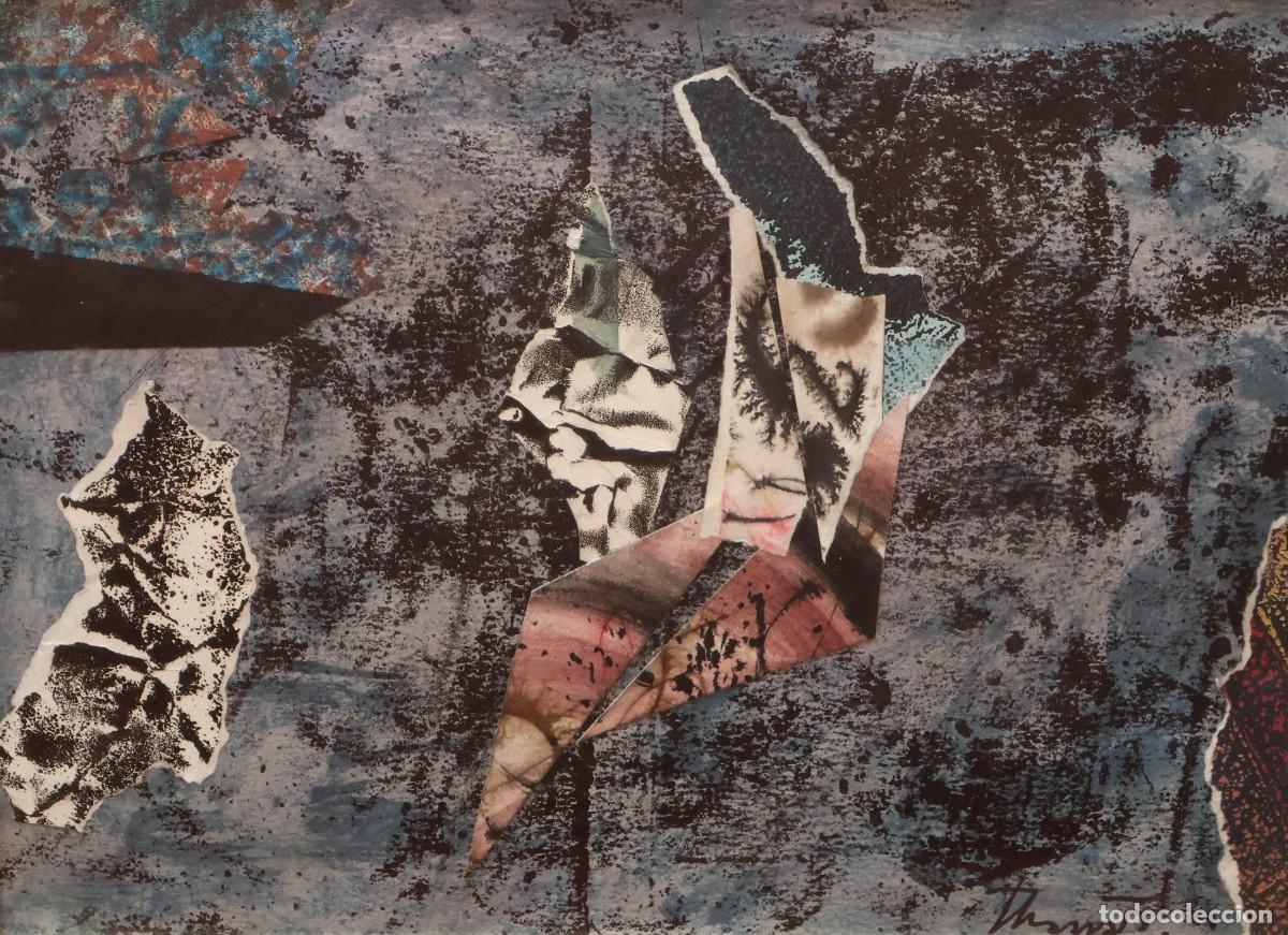 Arte: JOAN JOSEP THARRATS (1918 - 2001) TECNICA MIXTA SOBRE PAPEL DE TEMA ABSTRACTO