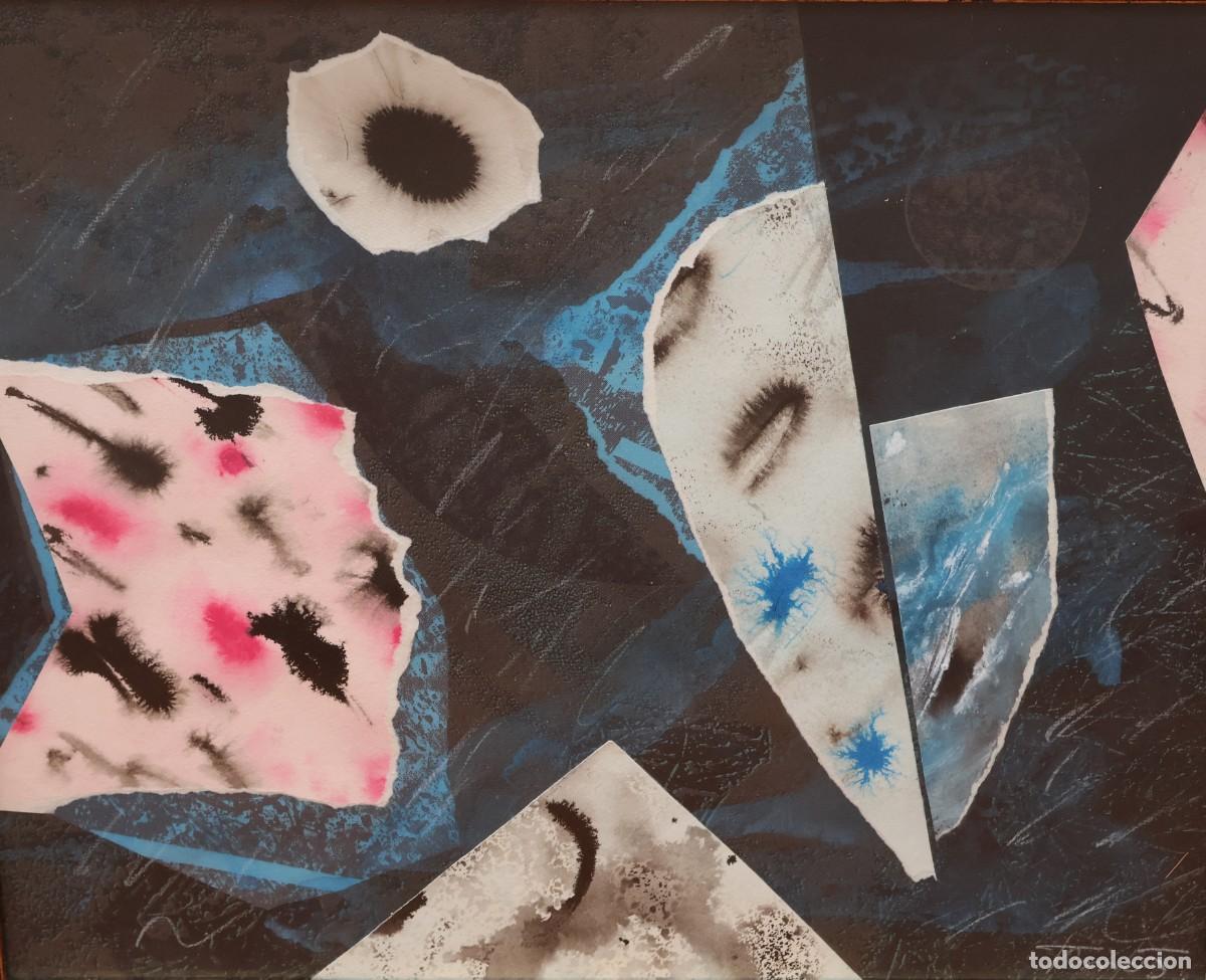 Arte: JOAN JOSEP THARRATS (1918 - 2001) TECNICA MIXTA SOBRE PAPEL DE TEMA ABSTRACTO