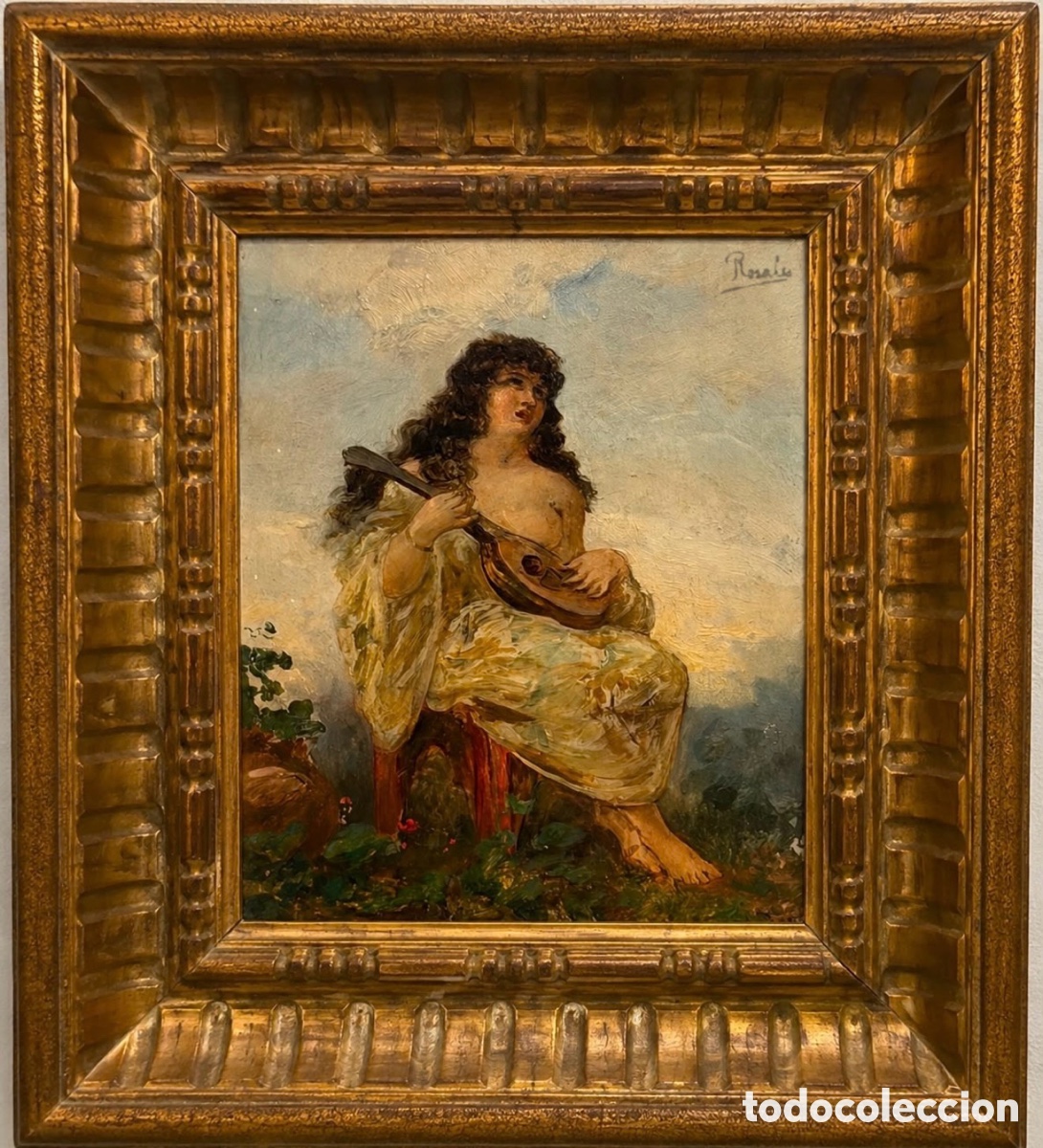 Arte: Mujer con Mandolina Eduardo Rosales (1836&ndash;1873)