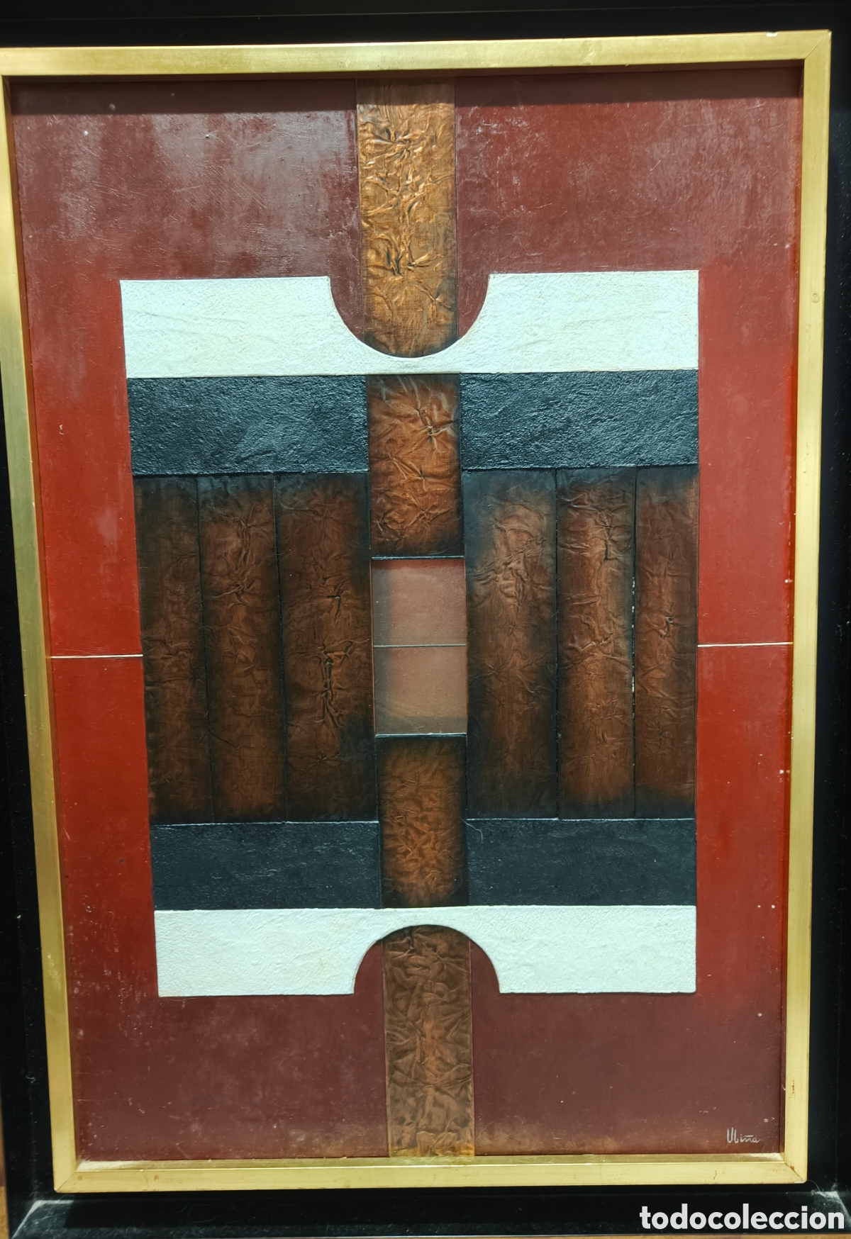 Arte: Sen&eacute;n Ubi&ntilde;a &ndash; &ldquo;&Oacute;leo sobre tela con metal&rdquo;, Madrid, 1973