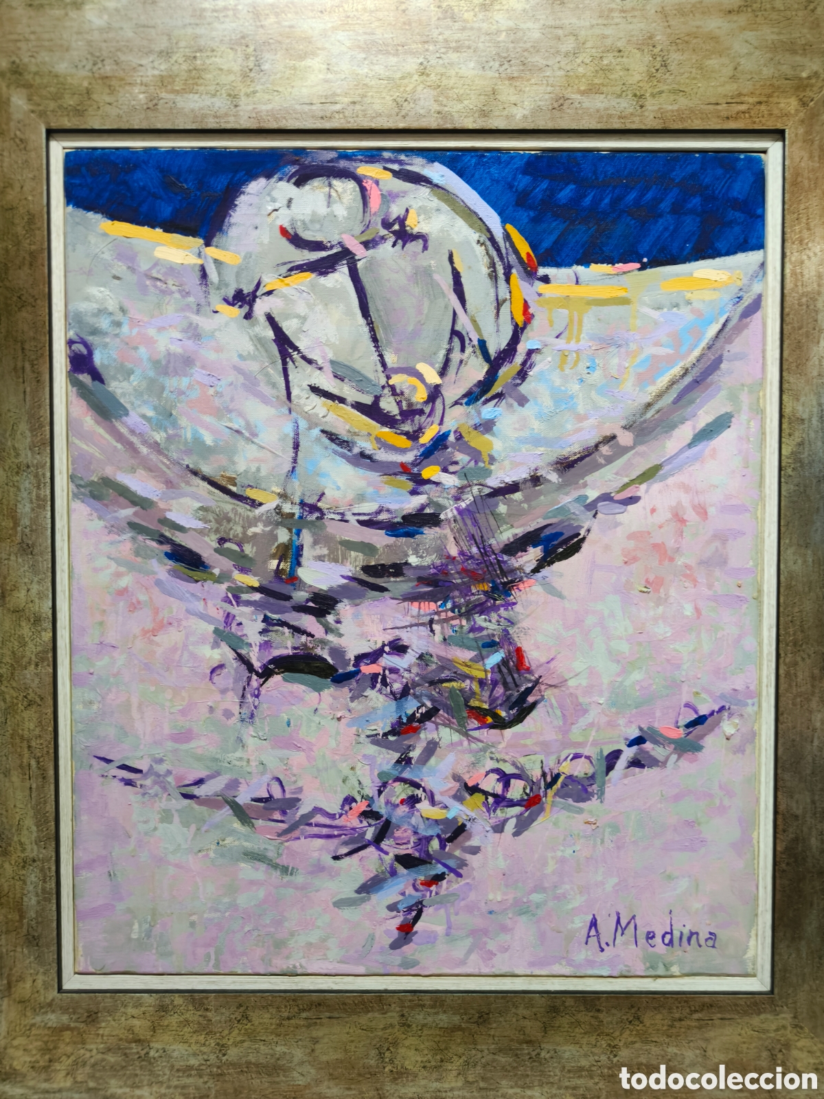 Arte: &Aacute;ngel Medina Guti&eacute;rrez &ndash; Personaje, &oacute;leo sobre lienzo