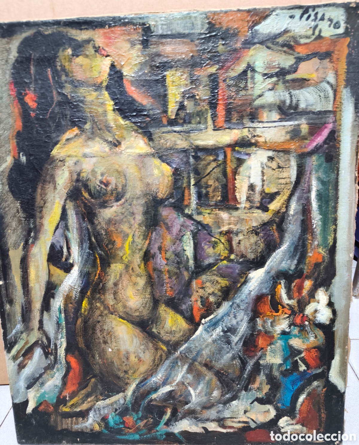 Arte: Eduardo Pisano &ndash; &ldquo;Desnudo&rdquo;, &oacute;leo sobre lienzo