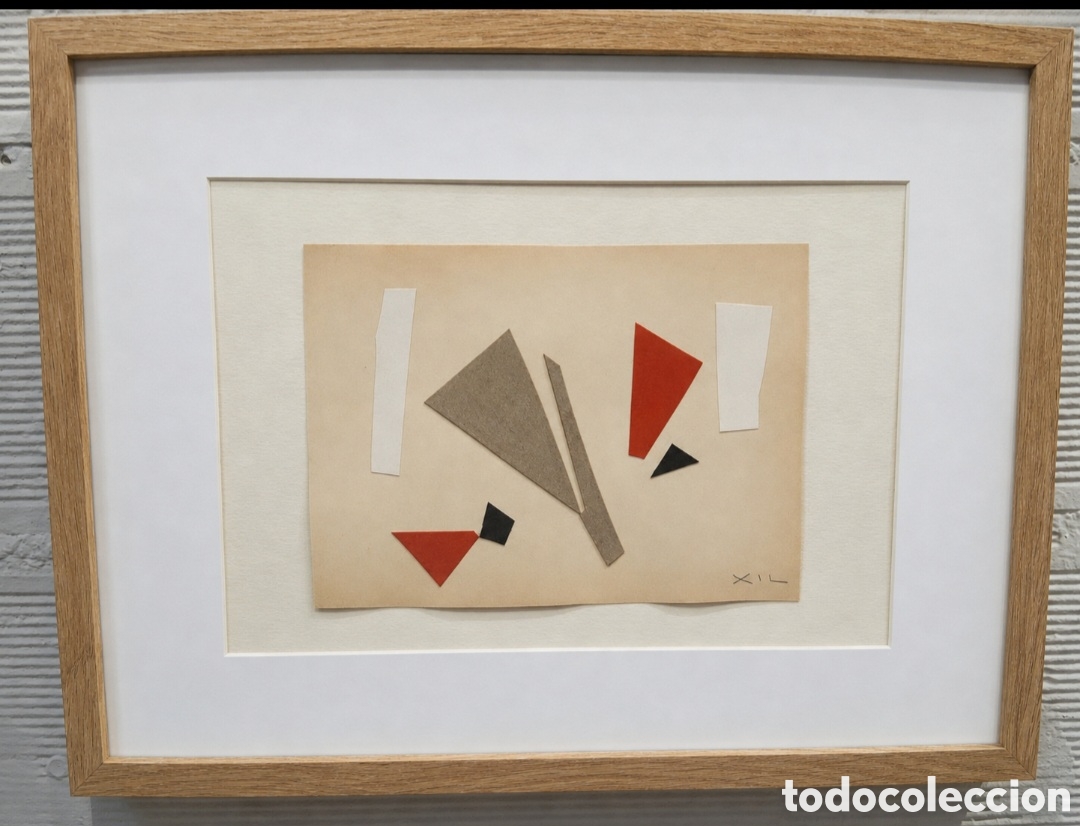 Arte: Manolo Gil P&eacute;rez (Valencia 1925-1957) collage/Oteiza (15 x 21) 1956-57