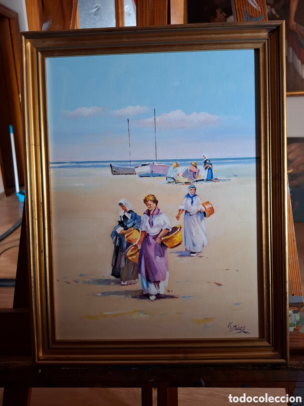 Arte: Oleo de rodrigo baez marinas 44x34