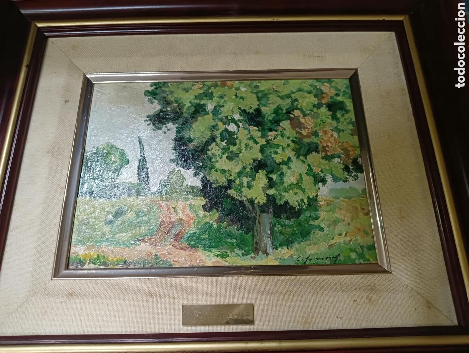 Arte: &Oacute;leo firmado por P. Casanovas