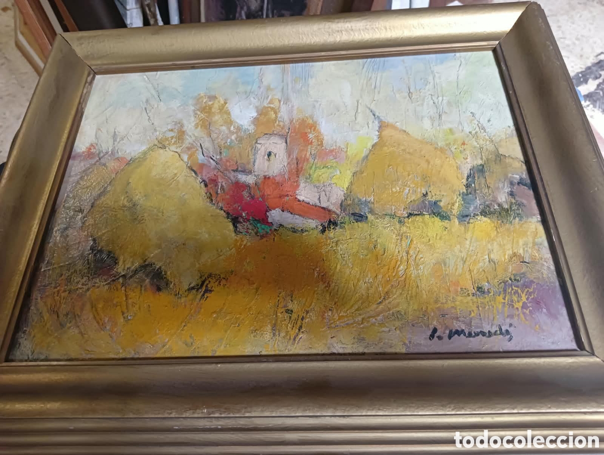 Arte: &Oacute;leo firmado por I. Mercad&eacute;
