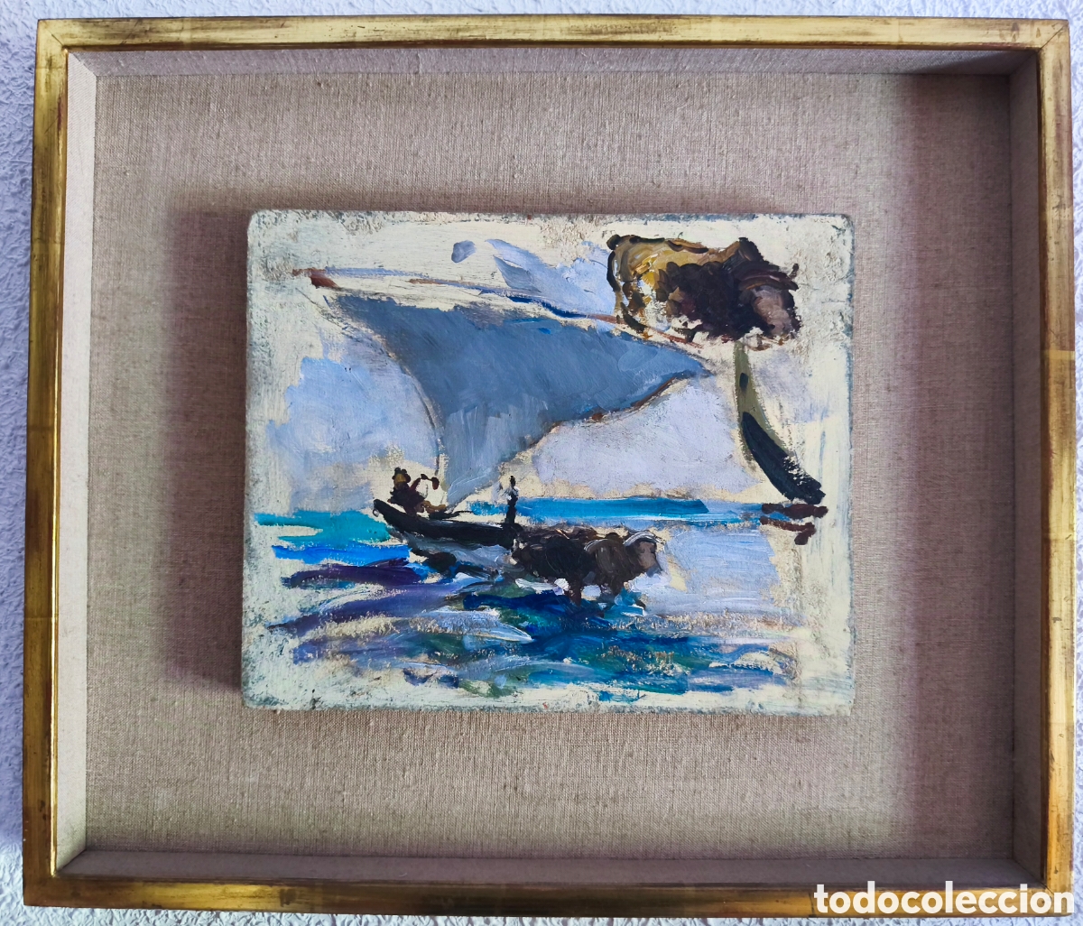 Arte: C&Iacute;RCULO DE SOROLLA. BUEYES EN LA PLAYA. - Foto 5