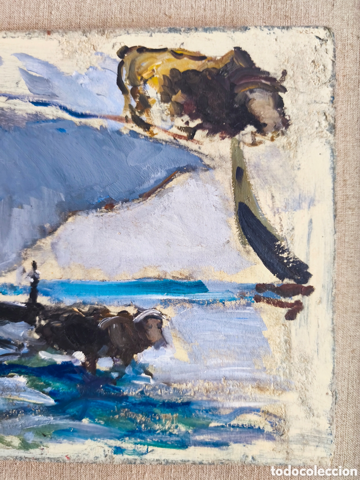 Arte: C&Iacute;RCULO DE SOROLLA. BUEYES EN LA PLAYA. - Foto 6