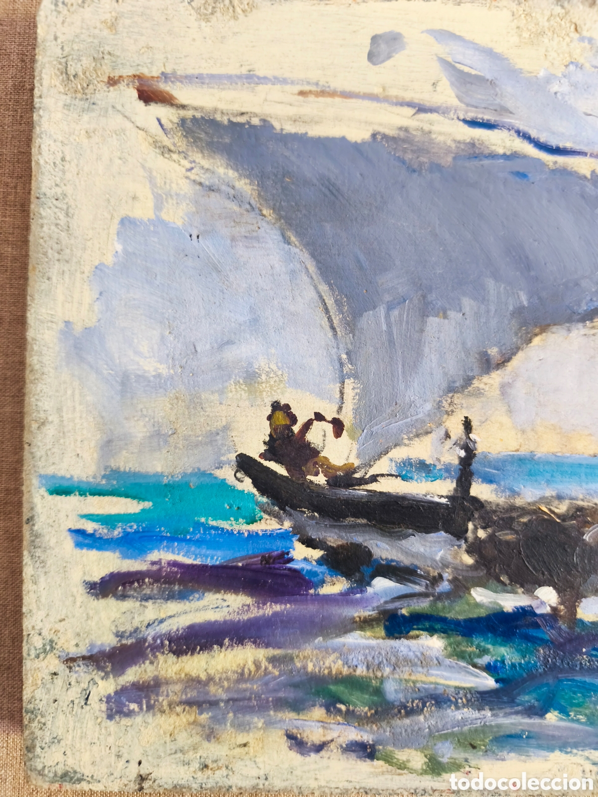 Arte: C&Iacute;RCULO DE SOROLLA. BUEYES EN LA PLAYA. - Foto 8