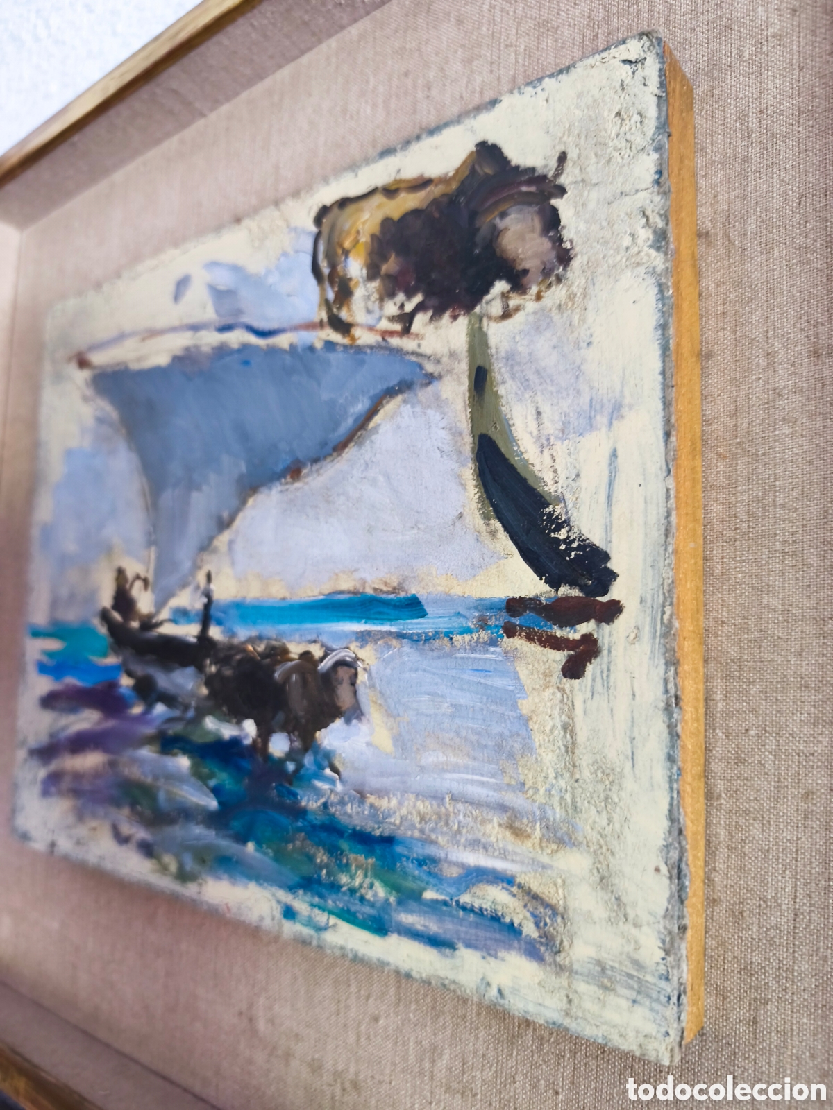 Arte: C&Iacute;RCULO DE SOROLLA. BUEYES EN LA PLAYA. - Foto 9