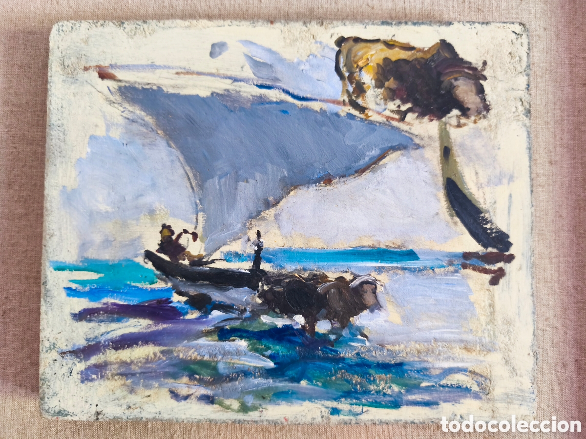 Arte: C&Iacute;RCULO DE SOROLLA. BUEYES EN LA PLAYA.