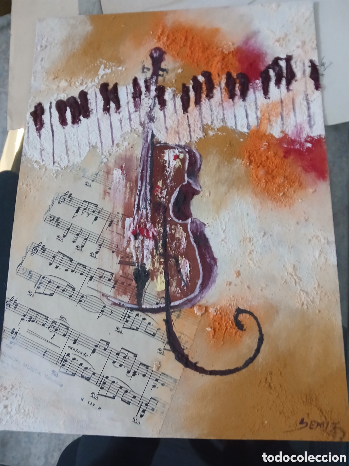 Arte: Pintura al oleo firmado a identificar
