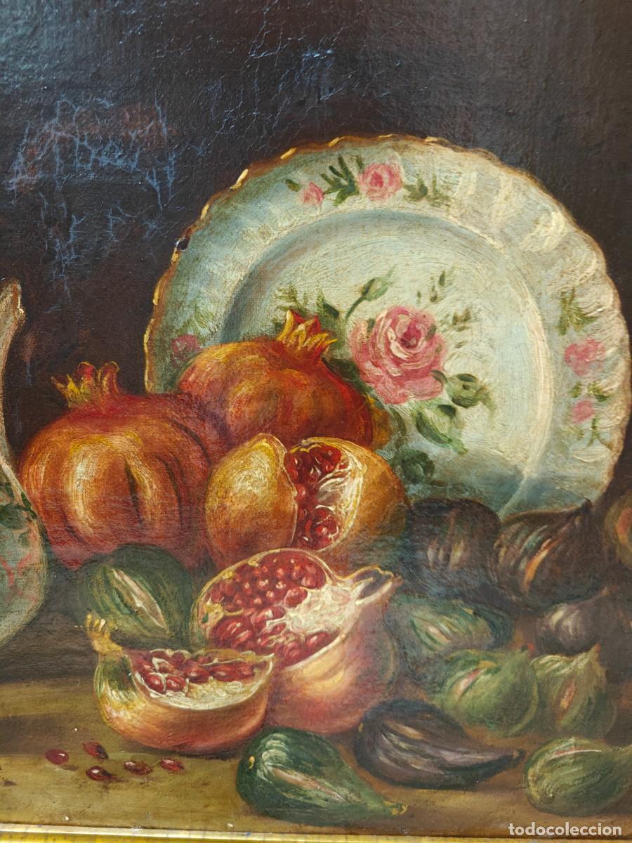 Arte: Bodegon con frutas y jarrones de principios del siglo XIX - Foto 4