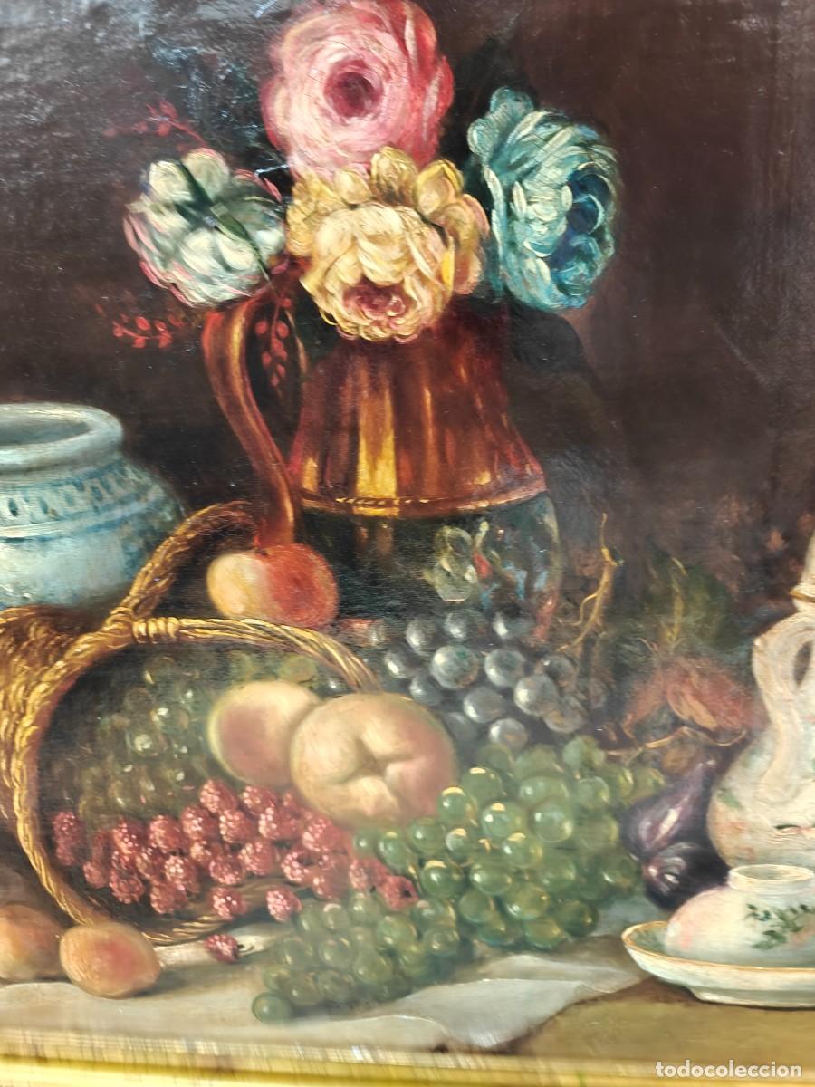 Arte: Bodegon con frutas y jarrones de principios del siglo XIX - Foto 6