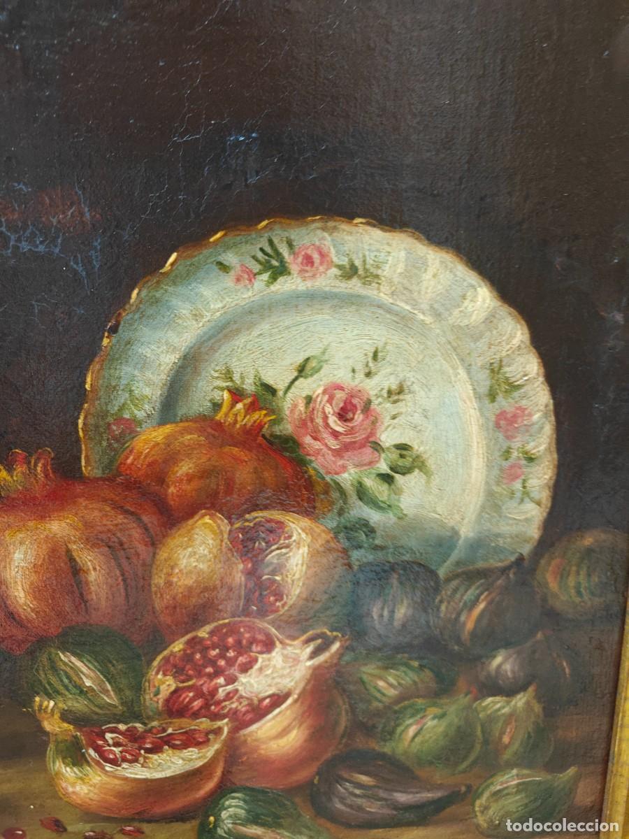 Arte: Bodegon con frutas y jarrones de principios del siglo XIX - Foto 10
