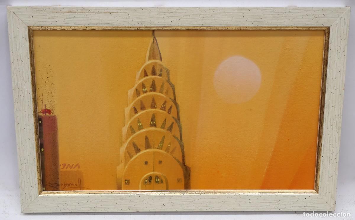 Arte: XAVIER CARBONELL I SERRA (Olot, Girona, 1942 - 2015) OLEO SOBRE PANEL. CHRYSLER BUILDING