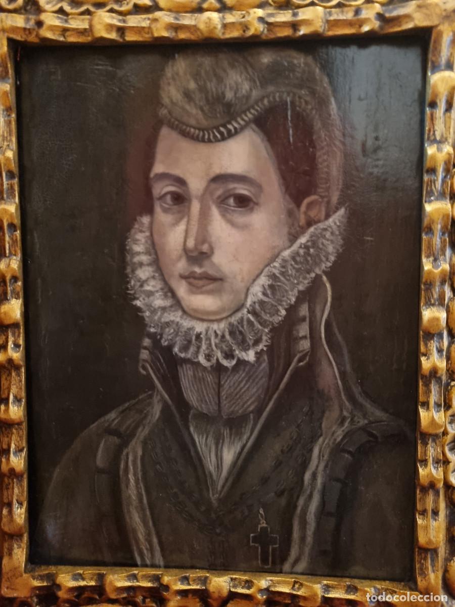 Arte: DAMA, con indumentaria del siglo XVI o XVII