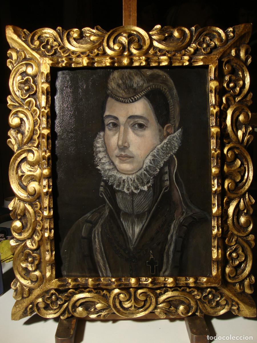 Arte: DAMA, con indumentaria del siglo XVI o XVII