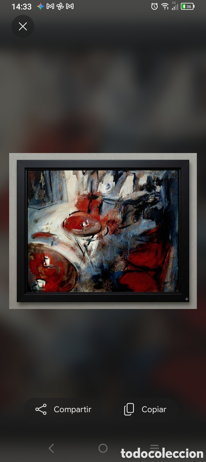 Arte: TERRAZA DE PARIS FIRMADO