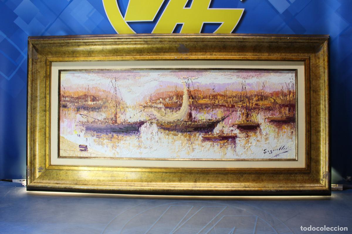 Arte: 05. &Oacute;leo sobre tabla. Marina de Antonio Segrelles .