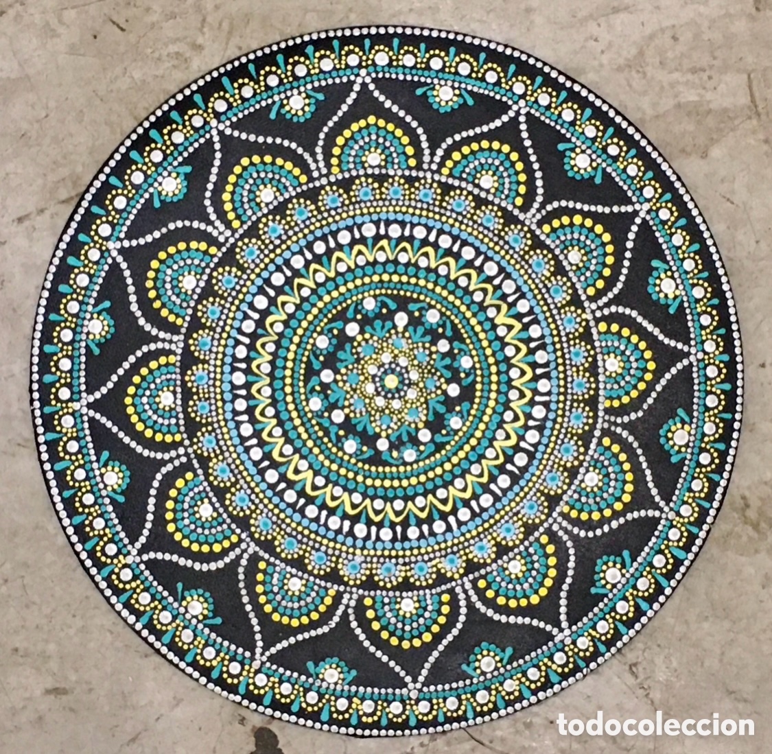 Arte: Cuadro. Javier VERD&Uacute;. &ldquo;Ice Flower&rdquo;. Mandala. Acr&iacute;lico sobre tablex. 2020.