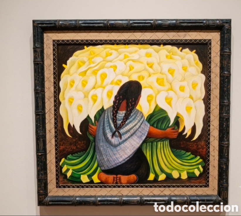 Arte: T&iacute;tulo sugerido: &Oacute;leo sobre lienzo &ndash; Inspiraci&oacute;n Diego Rivera &rdquo;Vendedora de Alcatraces&rdquo;