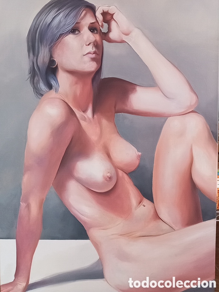 Arte: PRECIOSO &Oacute;LEO CHICA DESNUDA.ARTE ER&Oacute;TICO.HIPERREALISMO