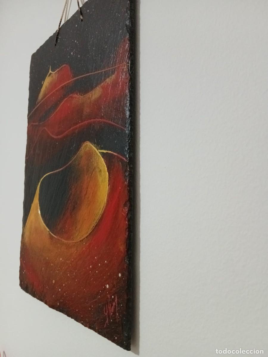 Arte: Lucie Llong - Pintura sobre pizarra