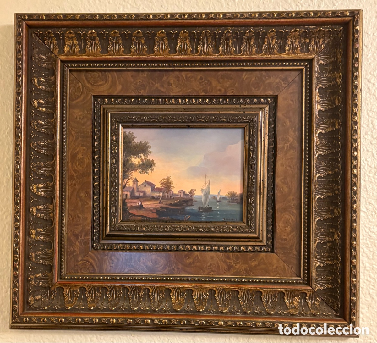 Arte: Cuadro al &Oacute;leo Original Firmado por Bernard