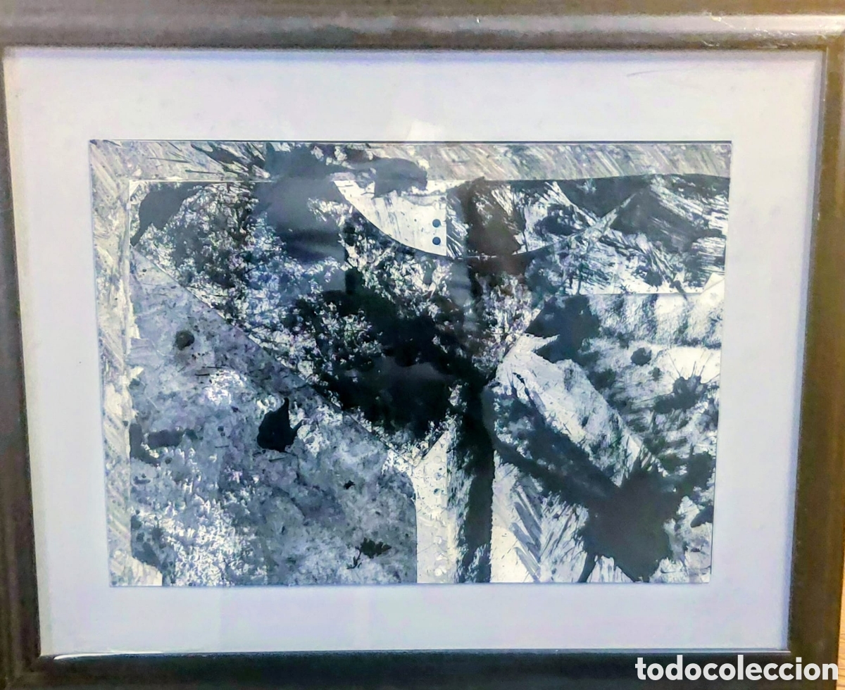 Arte: DANIEL ARGIMON TECNICA MIXTA COLLAGE ORIGINAL CERTIFICADA 35X25 A&Ntilde;O 1989 MAS MARCO