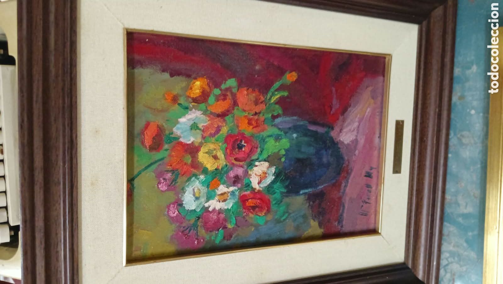 Arte: &Oacute;leo firmado por M.Farell