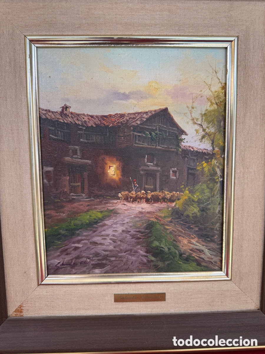 Arte: Precioso cuadro,oleo-lienzo de Salvador Caballero!