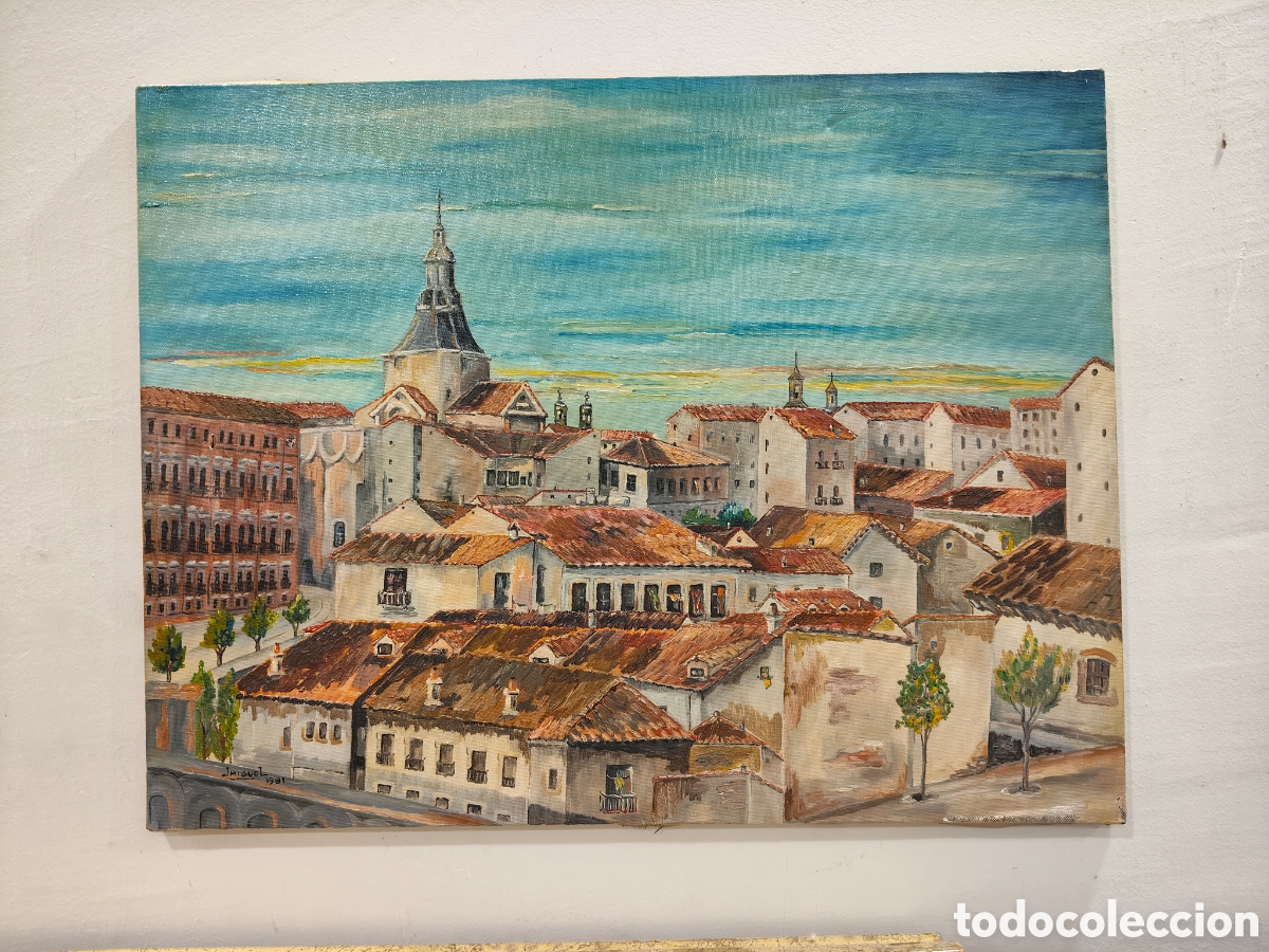 Arte: CUADRO AL &Oacute;LEO PAISAJE RURAL