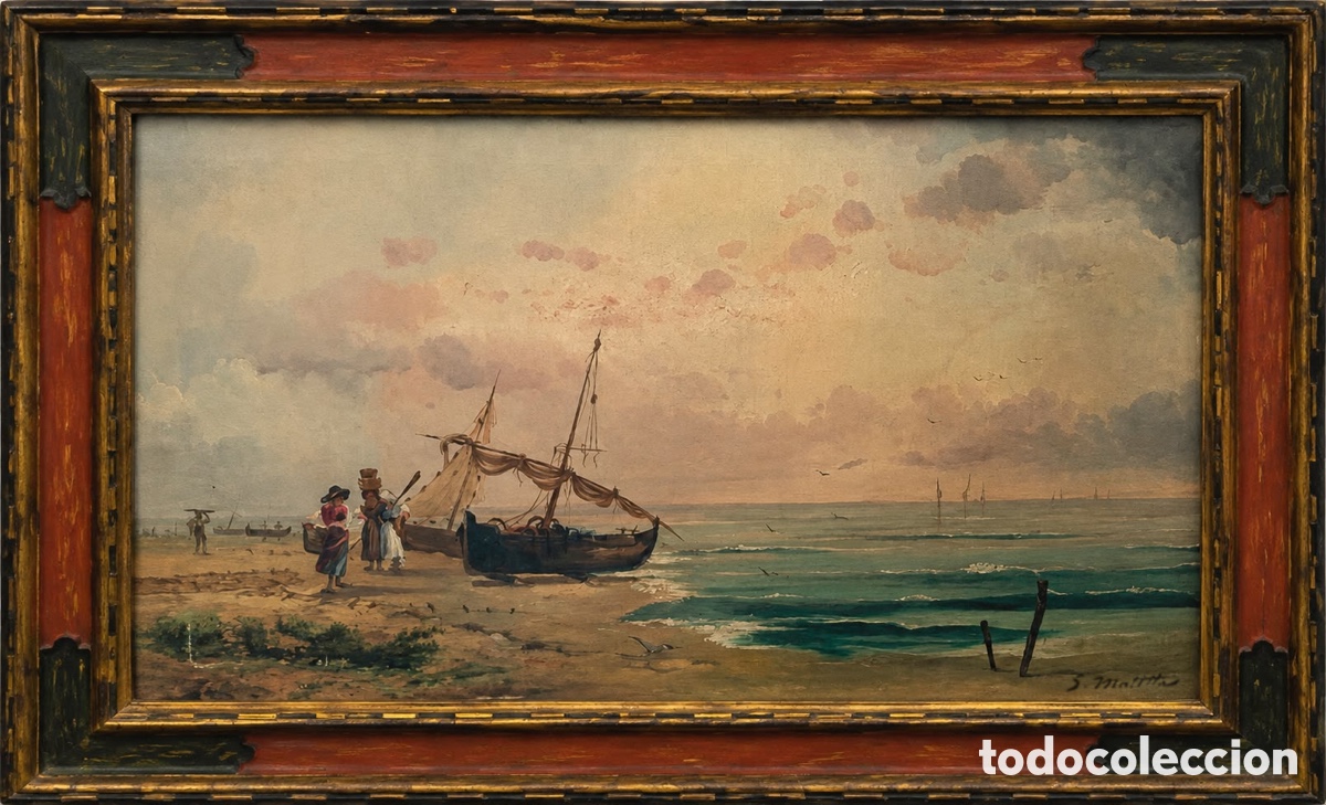 Arte: Atardecer - Segundo Matilla Marina (1862&ndash;1937)