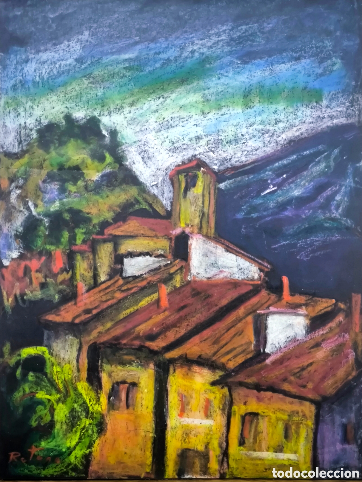 Arte: CUADRO DE ESTELLA NAVARRA RETANA PINTOR