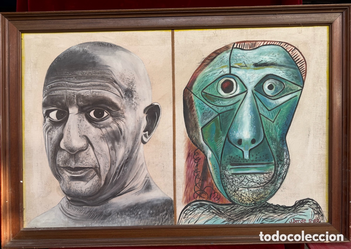 Arte: Espectacular cuadro Oleo-lienzo,Pablo Picasso!
